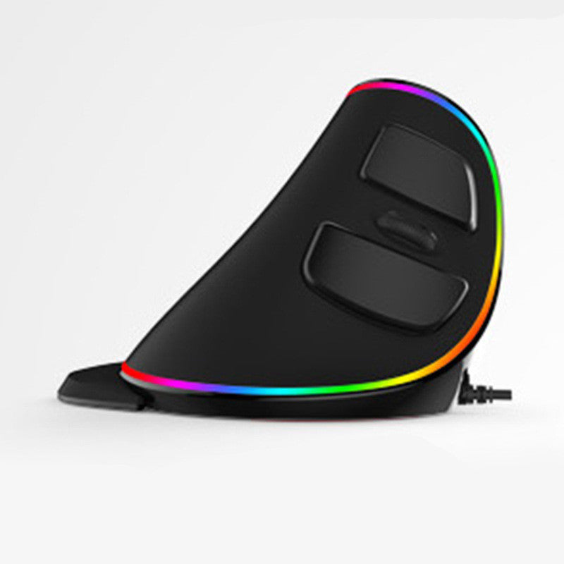 Ergonomic Vertical RGB Snail Mouse for PC Laptop Computer (Wired/Wireless/Right Hand Mice)