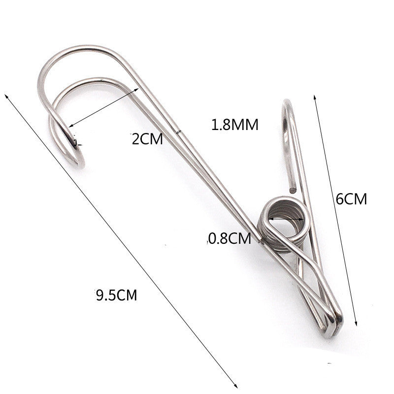 Sturdy Stainless Steel Multi Functional Clip With a Hook (Kitchen Supplies Gadgets)