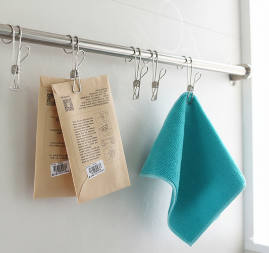 🎁 Stainless Steel Drying Clip With Hook (Kitchen Supplies Gadgets) (100% off)