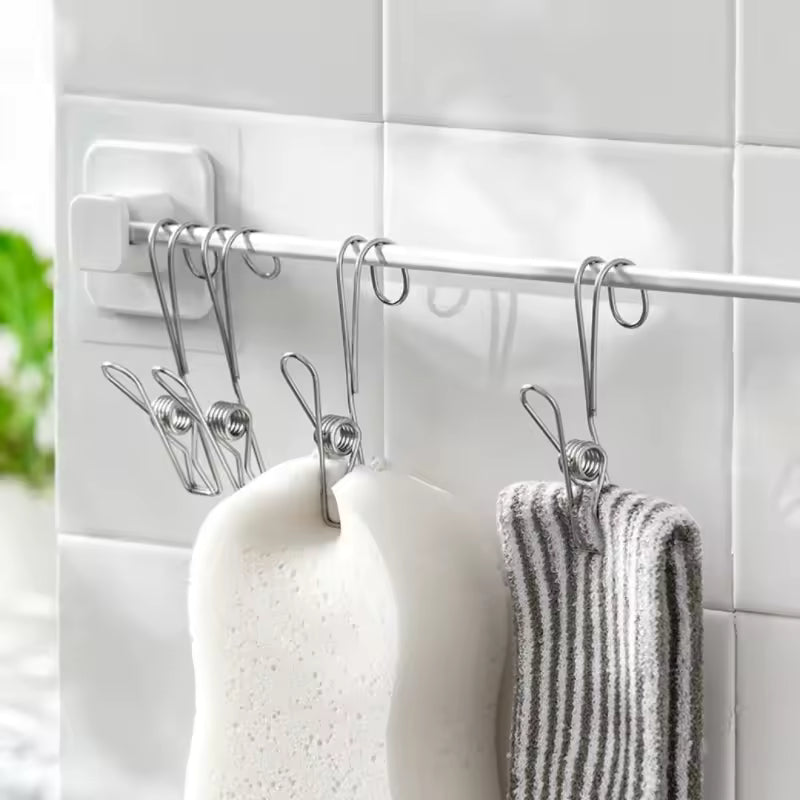 Sturdy Stainless Steel Multi Functional Clip With a Hook (Kitchen Supplies Gadgets)