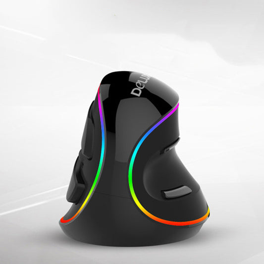 Ergonomic Vertical RGB Snail Mouse for PC Laptop Computer (Wired/Wireless/Right Hand Mice)