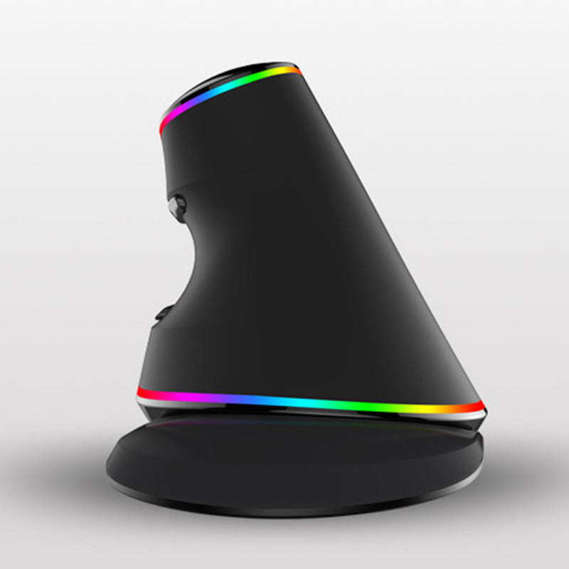 Ergonomic Vertical RGB Snail Mouse for PC Laptop Computer (Wired/Wireless/Right Hand Mice)
